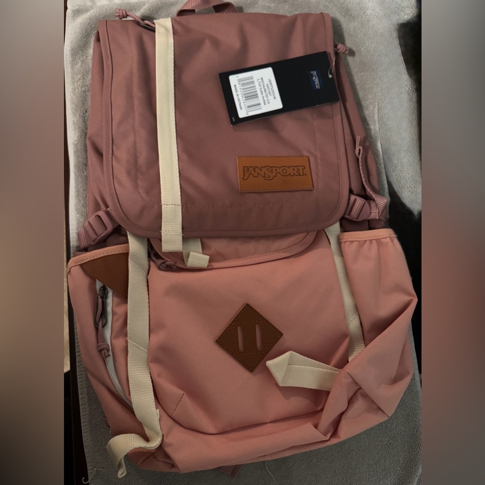 Jansport Hatchet Backpack in Mocha & Muted Clay